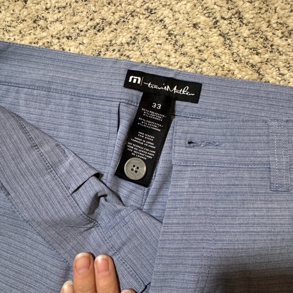 Travis Mathew Sky Blue Trousers